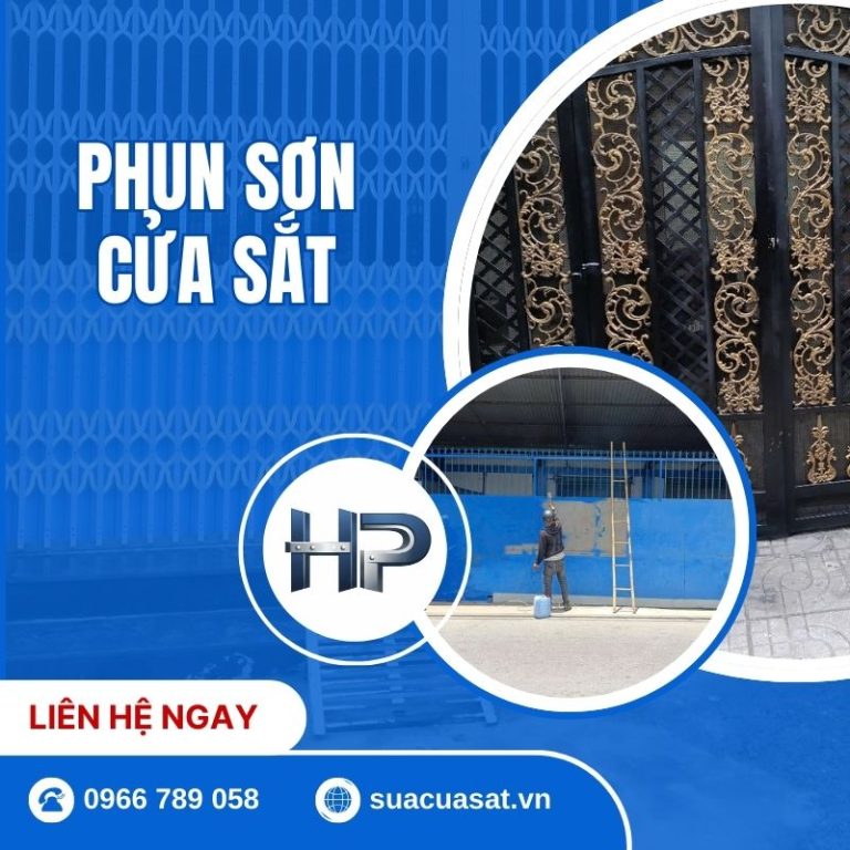 Cách Phun Sơn Cửa Sắt Đẹp, Bền Màu