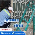 Thay Bánh Xe Cửa Kéo