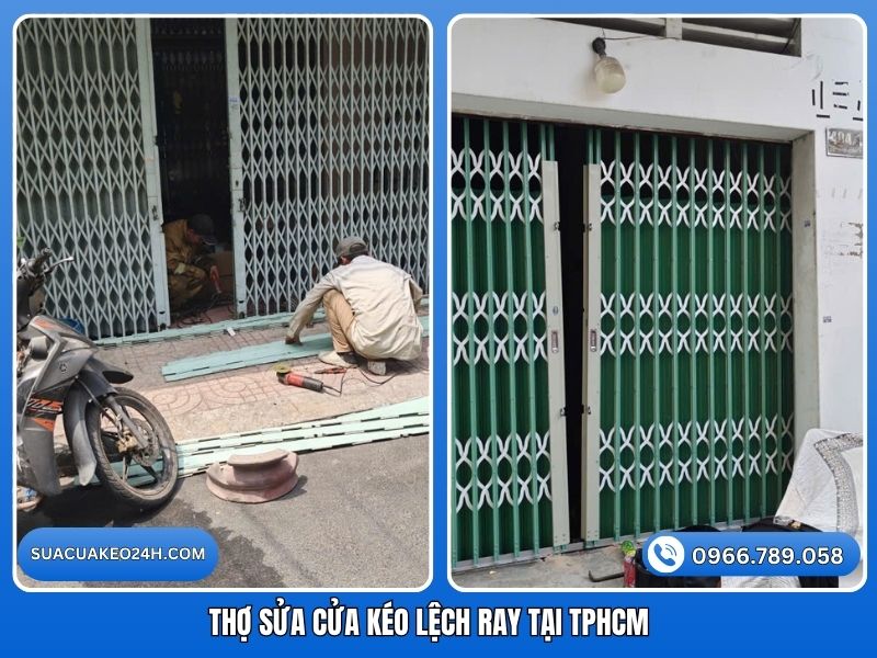 Thợ sửa cửa kéo bị lệch ray chuyên nghiệp tại TPHCM