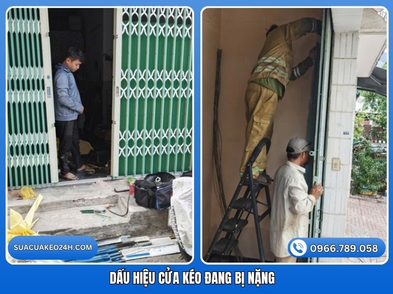 Nhận biết sớm các dấu hiệu cửa kéo đang bị nặng để kịp thời khắc phục