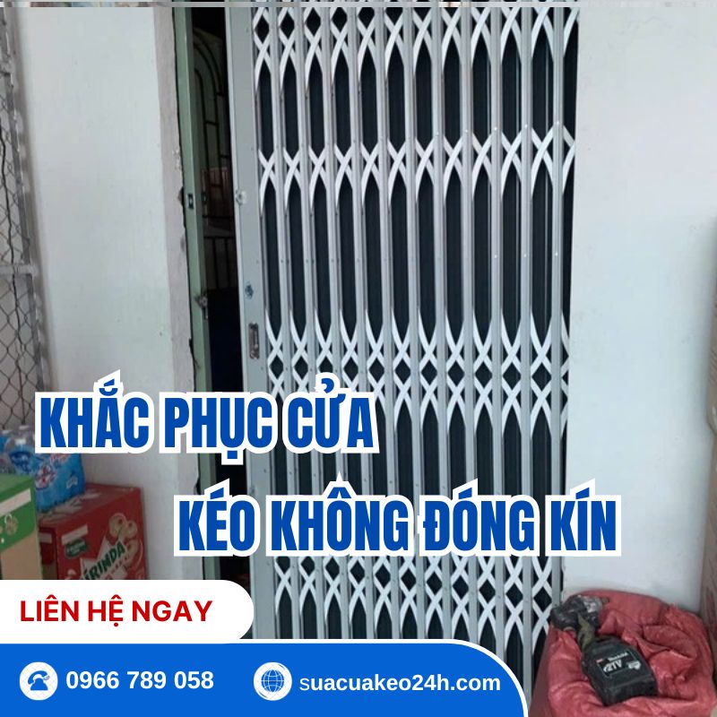 Dịch vụ khắc phục cửa kéo không đóng kín an toàn tận nhà tại Sửa Cửa Kéo 24H