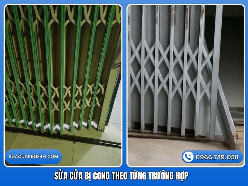 Phương án sửa cửa kéo bị cong méo linh hoạt theo từng trường hợp cụ thể