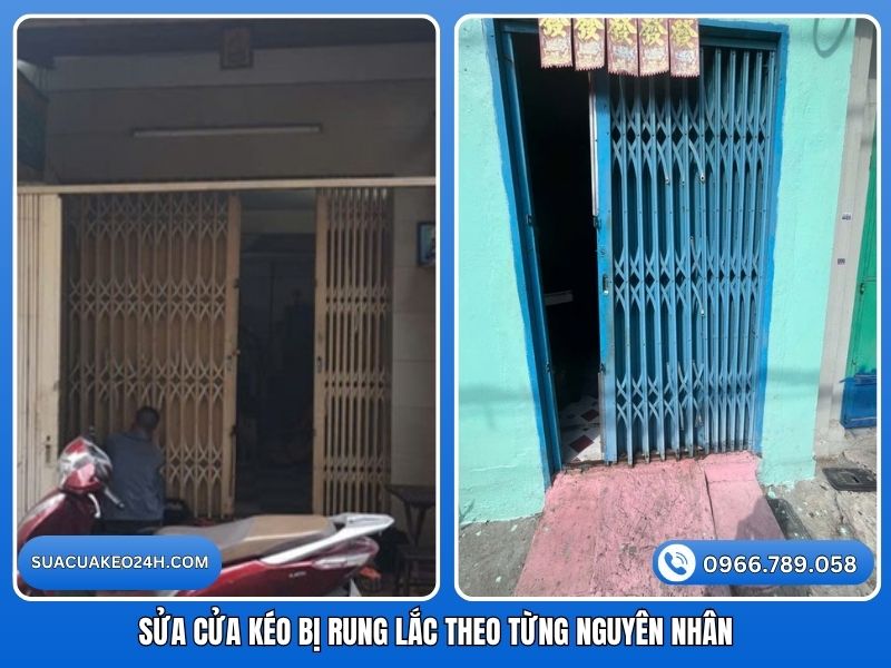 Xử lý triệt để sự cố cửa kéo bị rung lắc theo từng nguyên nhân cụ thể