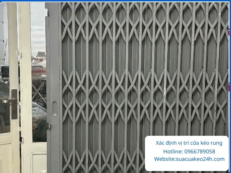 Xác định chính xác vị trí điểm đứt gãy làm cửa kéo bị chao đảo