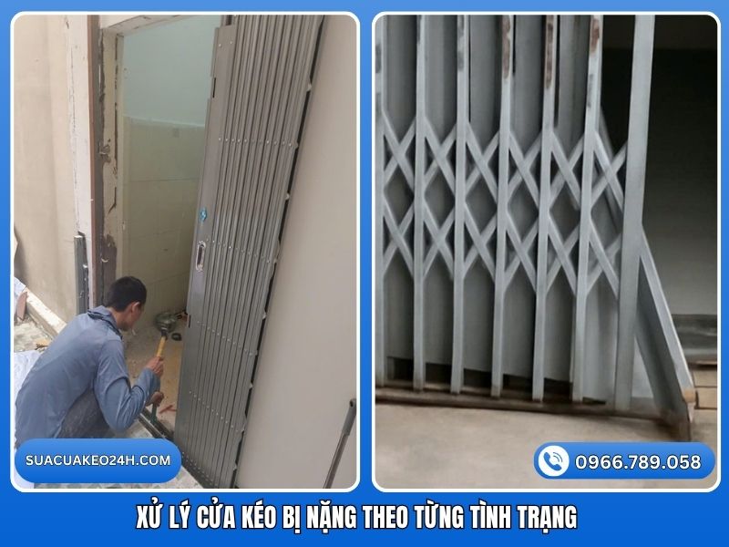 Biện pháp xử lý cửa kéo bị nặng linh hoạt theo từng tình trạng hư hỏng