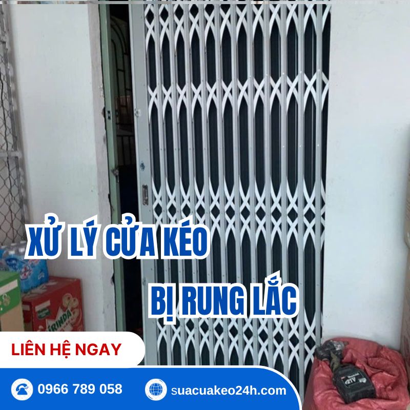 Dịch vụ xử lý cửa kéo bị rung lắc lỏng lẻo tận nhà tại Sửa Cửa Kéo 24H