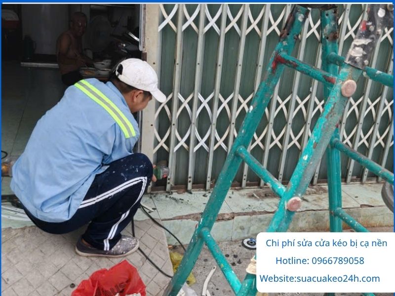 Báo giá chi phí khắc phục cửa kéo bị cạ nền nhà tận nơi