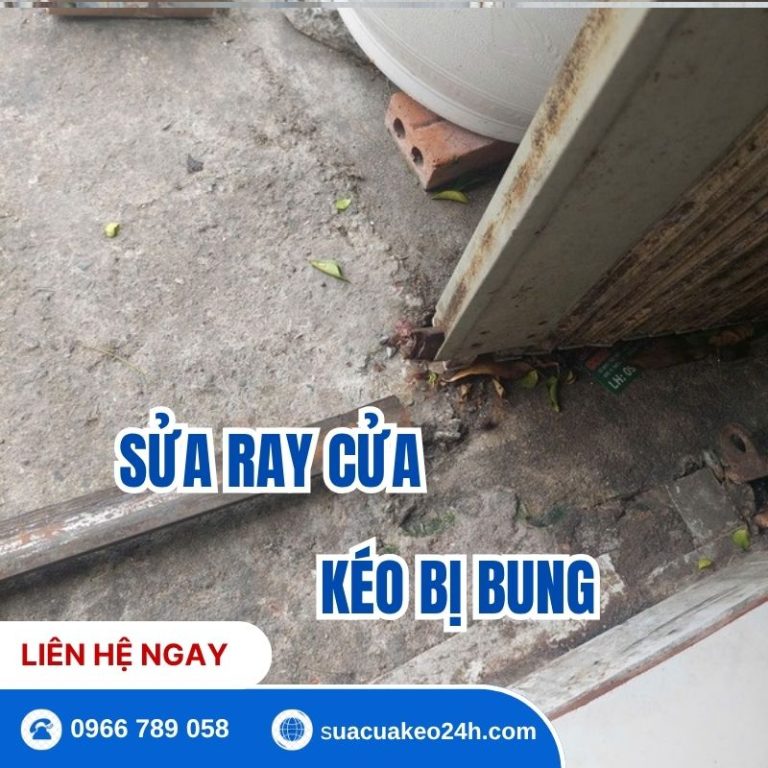 Dịch vụ sửa ray cửa kéo bị bung bật vẹo ray nhanh chóng tận nhà tại TPHCM