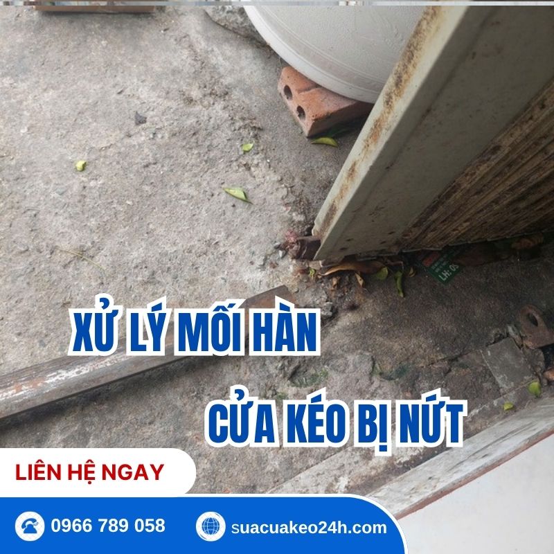 Dịch vụ thợ cơ khí hàn xử lý mối hàn cửa kéo sắt bị nứt gãy tận nhà tại TPHCM